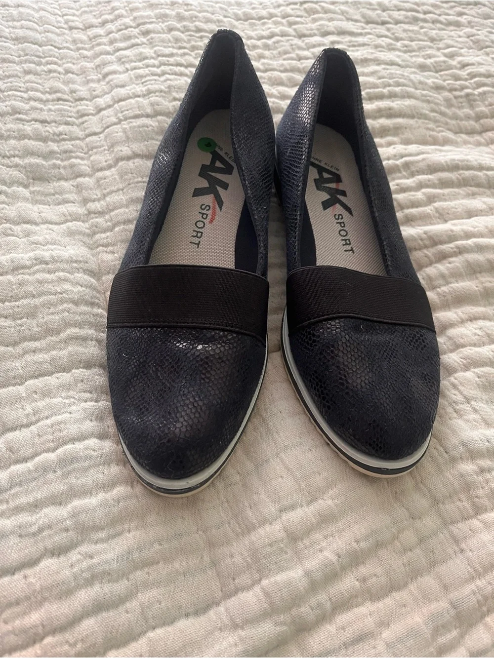 Anne Klein Sport Slip-On Sporty Loafers  blue